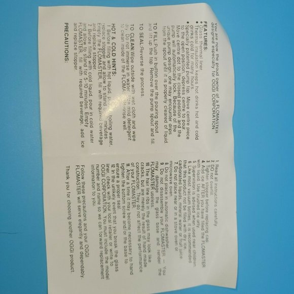 Oggi Kitchen Oggi Thermal Vacuum Flomaster Beverage Server Poshmark